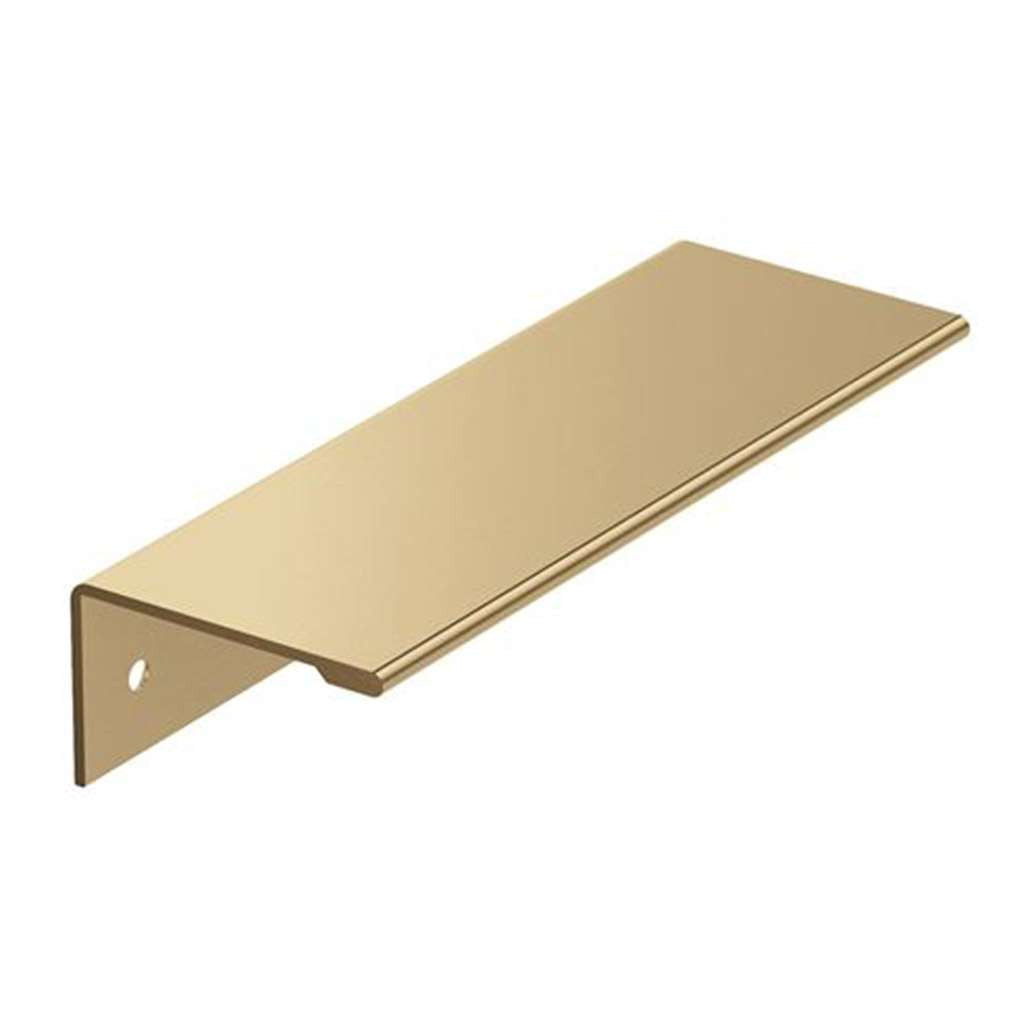 Main View of a Champagne Bronze 3-3/4" Hole Centers Edge Cabinet Pull from Amerock BP36574CZ