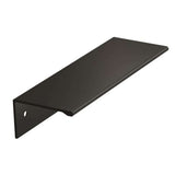 Main View of a Black 3-3/4" Hole Centers Edge Pull from Amerock BP36574FB
