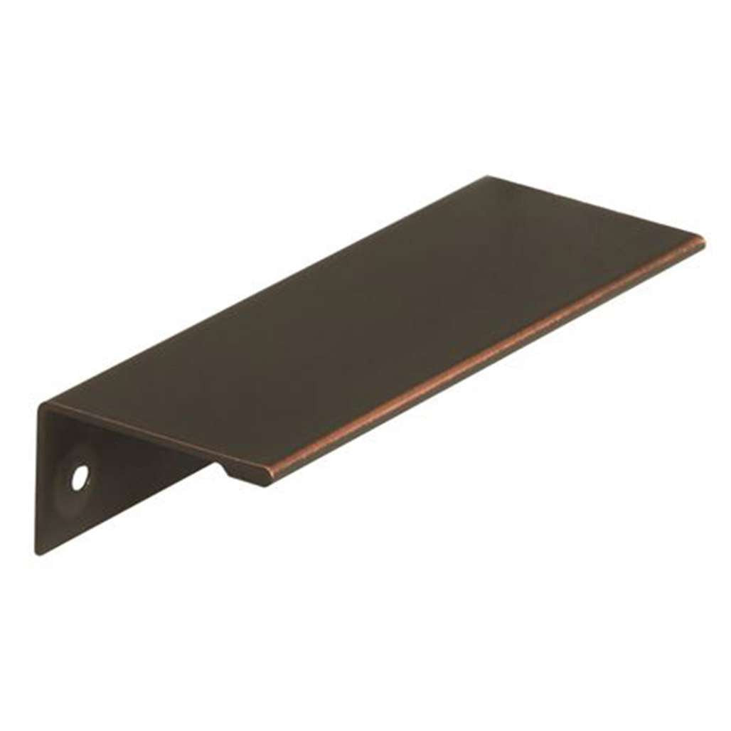 Main View of a Oil Rubbed Bronze 3-3/4" Hole Centers Edge Cabinet Pull from Amerock BP36574ORB