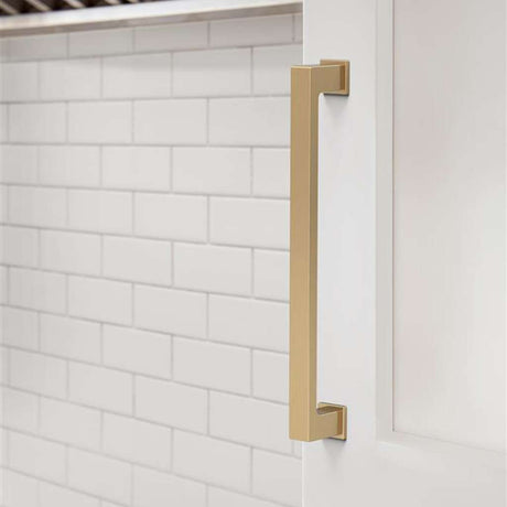 AMEROCK Bridgeport Cabinet Handle Pull in Champagne Bronze 160mm BP37033CZ Mounted