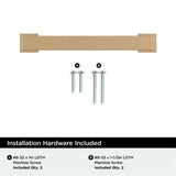AMEROCK Bridgeport Cabinet Handle Pull in Champagne Bronze 96mm BP37031CZ Installation Hardware