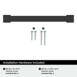 AMEROCK Bridgeport Cabinet Handle Pull in Matte Black 128mm BP37032MB Installation Hardware