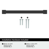 AMEROCK Bridgeport Cabinet Handle Pull in Matte Black 160mm BP37033MB Installation Hardware