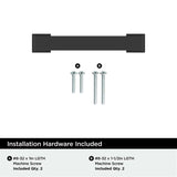 AMEROCK Bridgeport Cabinet Handle Pull in Matte Black 3" BP37030MB Installation Hardware
