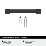 AMEROCK Bridgeport Cabinet Handle Pull in Matte Black 96mm BP37031MB Installation Hardware