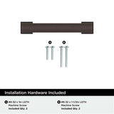 AMEROCK Bridgeport Cabinet Handle Pull in Oil Rubbed Bronze 3" BP37030ORB Installation Hardware