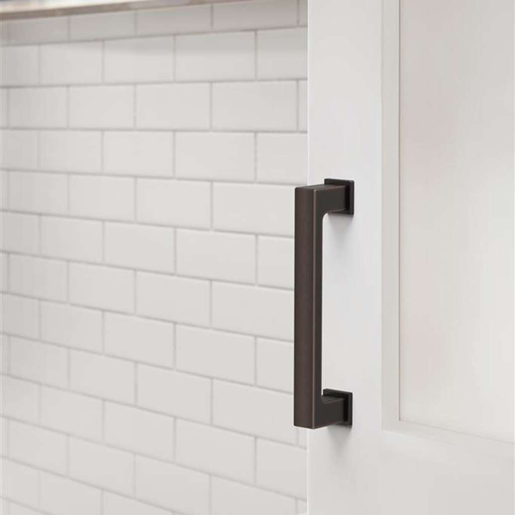 AMEROCK Bridgeport Cabinet Handle Pull in Oil Rubbed Bronze 96mm BP37031ORB Mounted