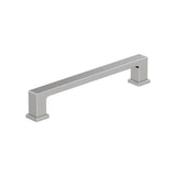 AMEROCK Bridgeport Cabinet Handle Pull in Polished Chrome 128mm BP3703226 on White Background