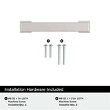AMEROCK Bridgeport Cabinet Handle Pull in Polished Chrome 3" BP3703026 Installation Hardware