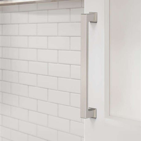 AMEROCK Bridgeport Cabinet Handle Pull in Satin Nickel 160mm BP37033G10 Mounted