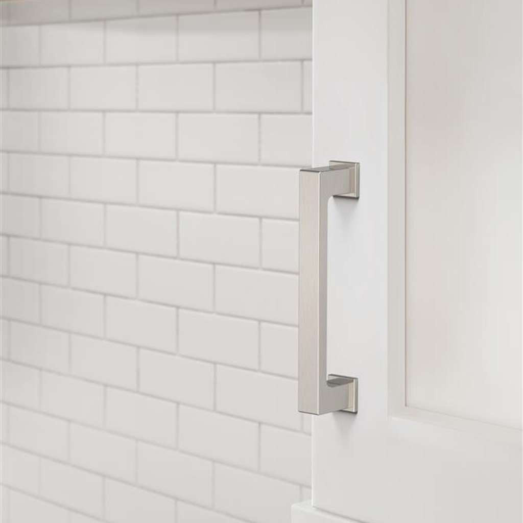 AMEROCK Bridgeport Cabinet Handle Pull in Satin Nickel 96mm BP37031G10 Mounted