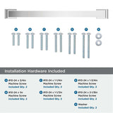 AMEROCK Candler Appliance Pulls in Polished Chrome 12" BP2936626 Installation Hardware