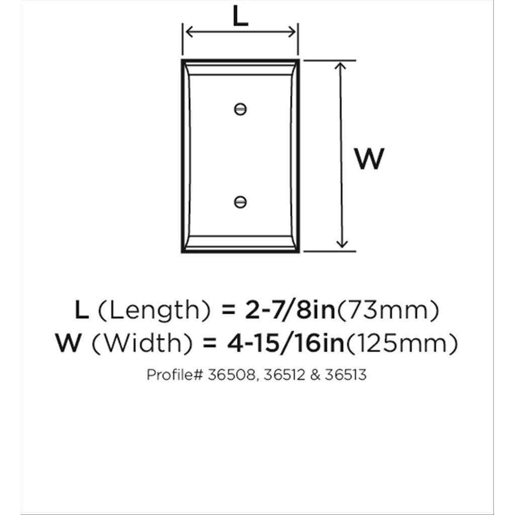 AMEROCK Candler Duplex Outlet Wall Plate in Black Bronze BP36508BBR Specs