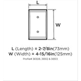 AMEROCK Candler Duplex Outlet Wall Plate in Black Bronze BP36508BBR Specs