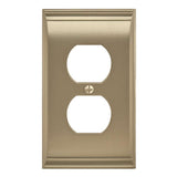 AMEROCK Candler Duplex Outlet Wall Plate in Golden Champagne BP36508BBZ
