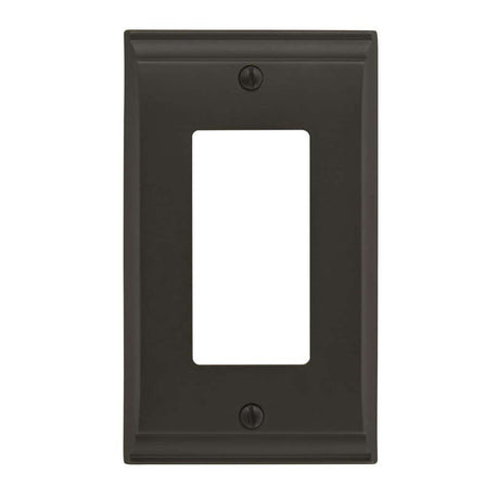 AMEROCK Candler GFI Rocker Wall Plate in Black Bronze 1 Toggle BP36504BBR