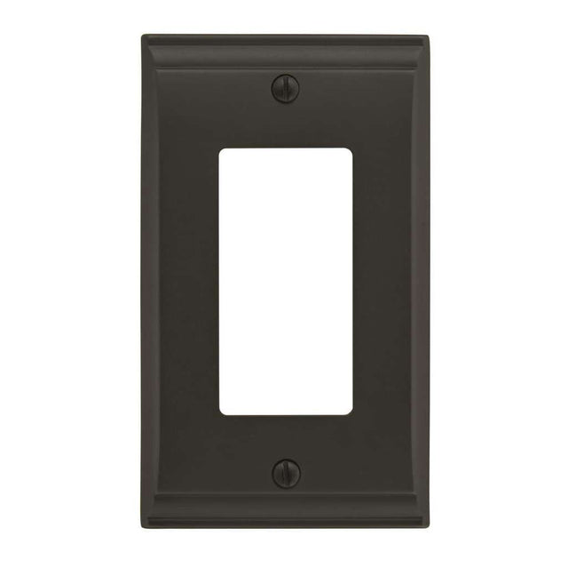 AMEROCK Candler GFI Rocker Wall Plate in Black Bronze 1 Toggle BP36504BBR