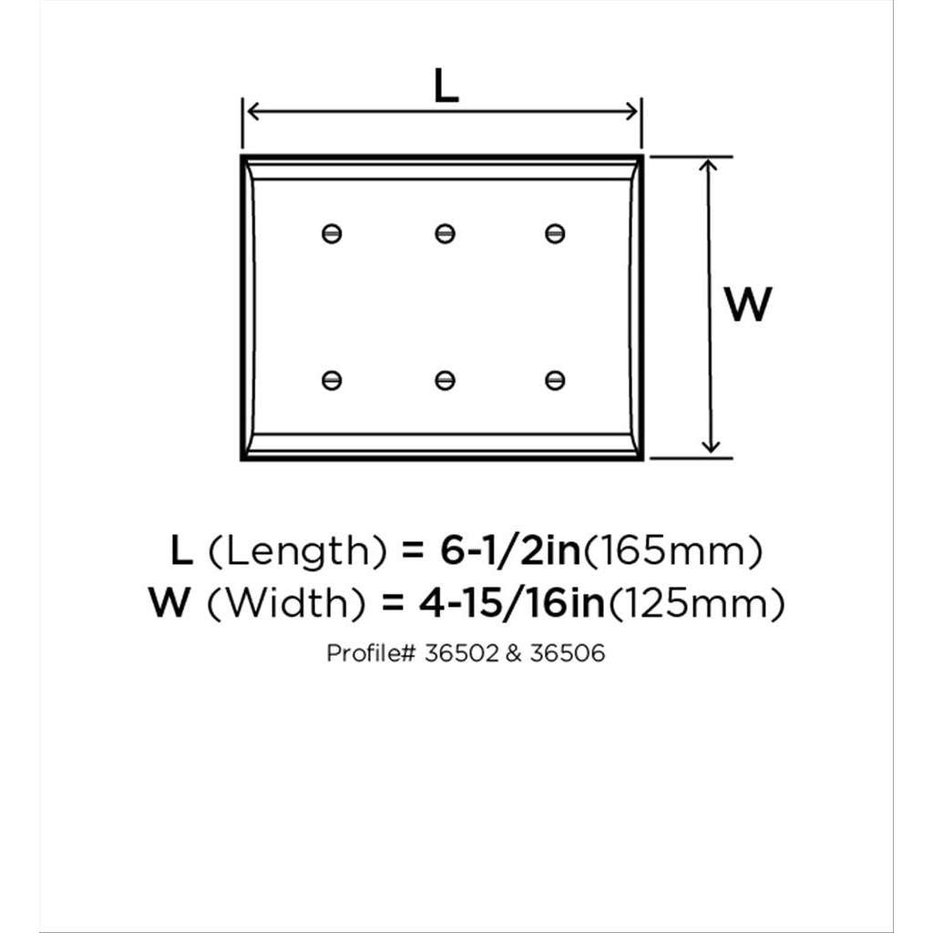 AMEROCK Candler GFI Rocker Wall Plate in Satin Nickel 3 Rocker BP6506G10 Specs