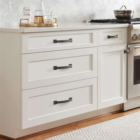 Amerock Candler Handle Cabinet Pull in Oil Rubbed Bronze 3" BP29349ORB Mounted