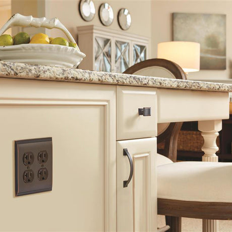 Amerock Candler Handle Cabinet Pull in Oil Rubbed Bronze 196mm BP29355ORB Mounted