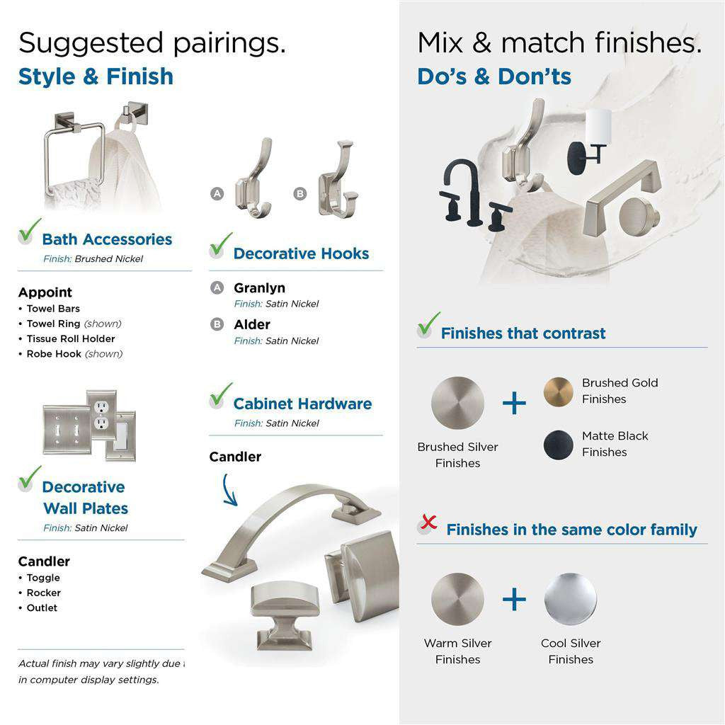Amerock Candler Handle Cabinet Pull in Satin Nickel 3" BP29349G10 Suggested Pairings