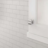 Amerock Candler Rectangle Cabinet Knob in Polished Chrome 1-1/4" BP2934026 Mounted