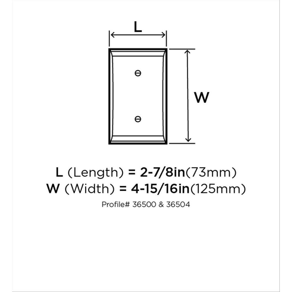 AMEROCK Candler Toggle Switch Wall Plate in Black Bronze Single BP36500BBR Specs