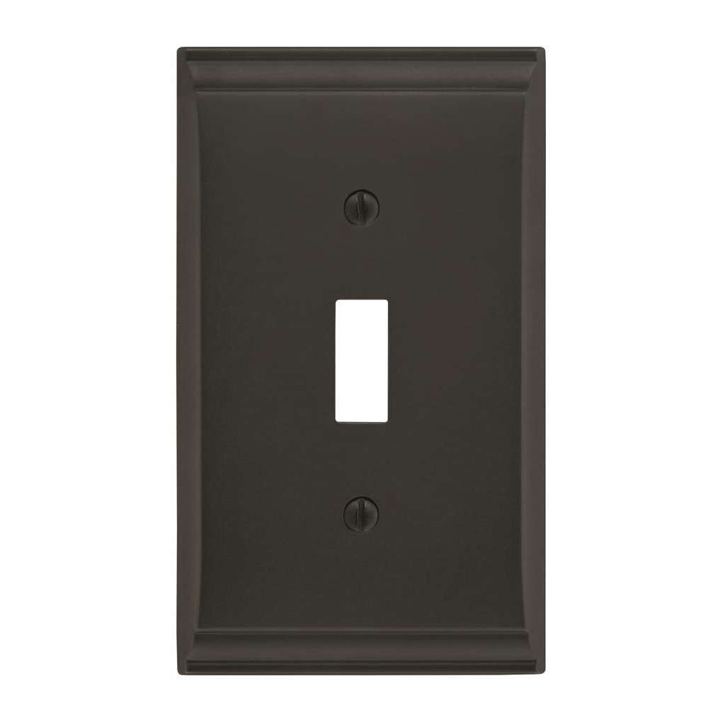 AMEROCK Candler Toggle Switch Wall Plate in Black Bronze Single BP36500BBR
