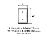 AMEROCK Candler Toggle Switch Wall Plate in Golden Champagne Single BP36500BBZ Specs