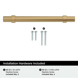 Amerock Central Wrapped Bar Handle Pulls in Champagne Bronze 128mm BP37162CZ Installation Hardware