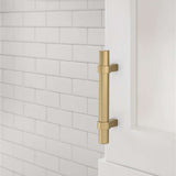Amerock Central Wrapped Bar Handle Pulls in Champagne Bronze 3" BP37160CZ Mounted
