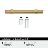 Amerock Central Wrapped Bar Handle Pulls in Champagne Bronze 96mm BP37161CZ Installation Hardware