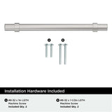 Amerock Central Wrapped Bar Handle Pulls in Chrome 160mm BP3716326 Installation Hardware