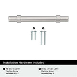 Amerock Central Wrapped Bar Handle Pulls in Chrome 96mm BP3716126 Installation Hardware