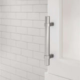 Amerock Central Wrapped Bar Handle Pulls in Chrome 96mm BP3716126 Mounted