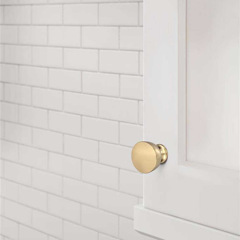 AMEROCK Chalice 1-1/4" Diameter Cabinet Knob in Champagne Bronze BP37022CZ Mounted