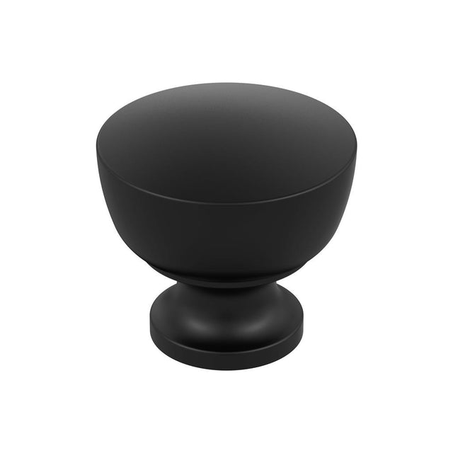 AMEROCK Chalice 1-1/4" Diameter Cabinet Knob in Matte Black BP37022MB