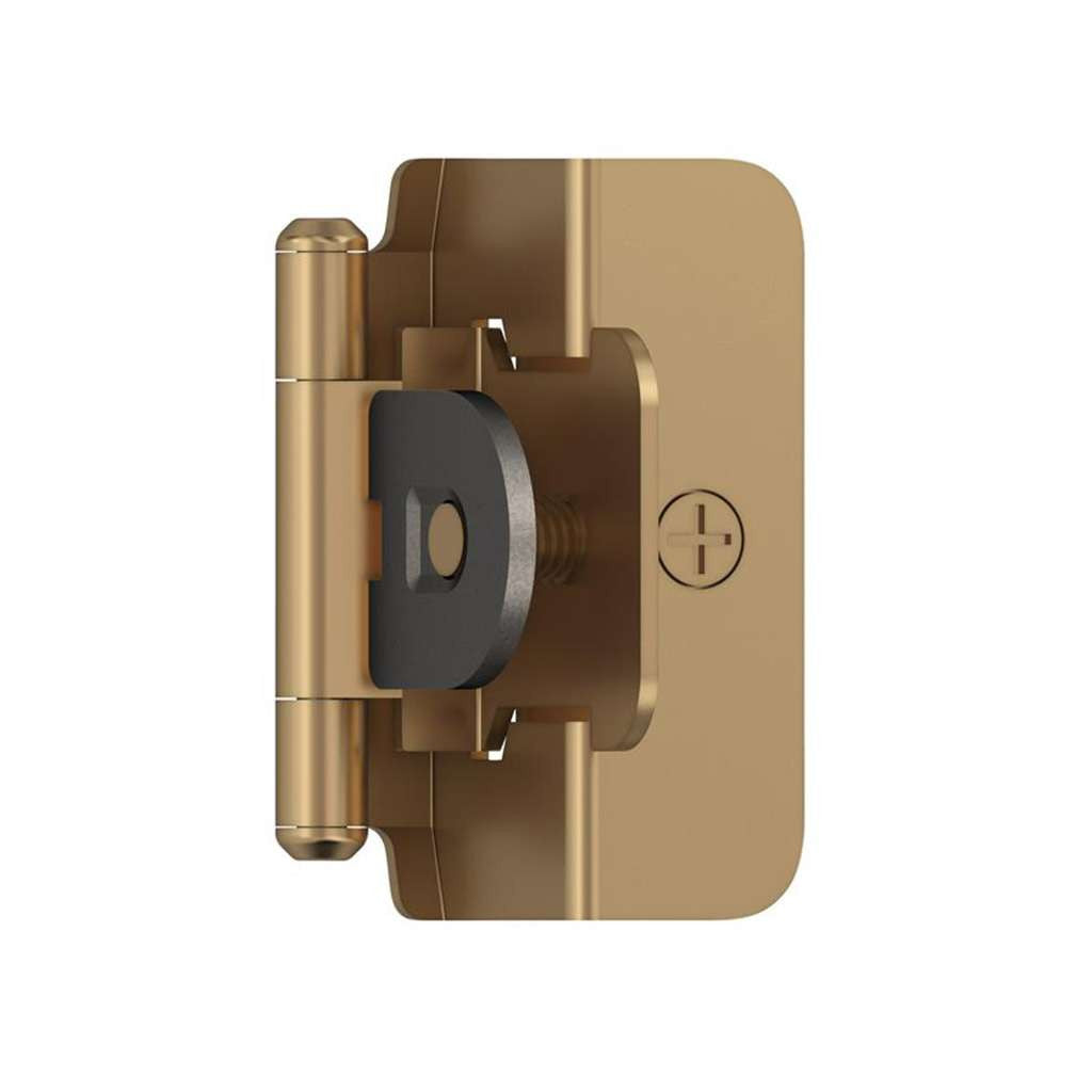 AMEROCK Double Demountable 1/2" Overlay Cabinet Hinge (pair) in Champagne Bronze BPR8704CZ