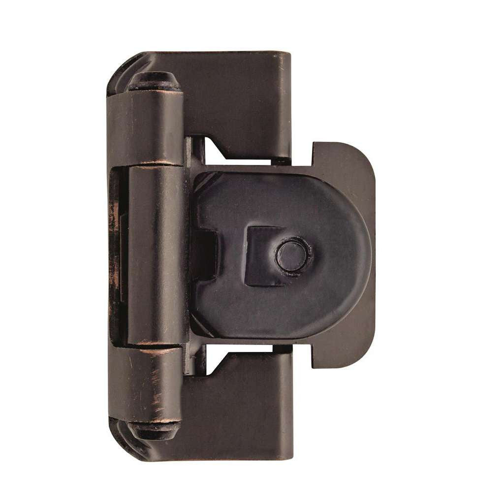 AMEROCK Double Demountable 1/2" Overlay Cabinet Hinge (pair) in Oil Rubbed Bronze BPR8704ORB