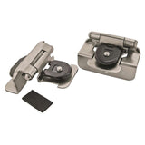 AMEROCK Double Demountable 1/2" Overlay Cabinet Hinge (pair) in Satin Nickel BPR8704G10 Pair