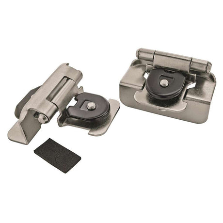 AMEROCK Double Demountable 1/2" Overlay Cabinet Hinge (pair) in Satin Nickel BPR8704G10 Pair
