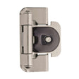 AMEROCK Double Demountable 1/2" Overlay Cabinet Hinge (pair) in Satin Nickel BPR8704G10