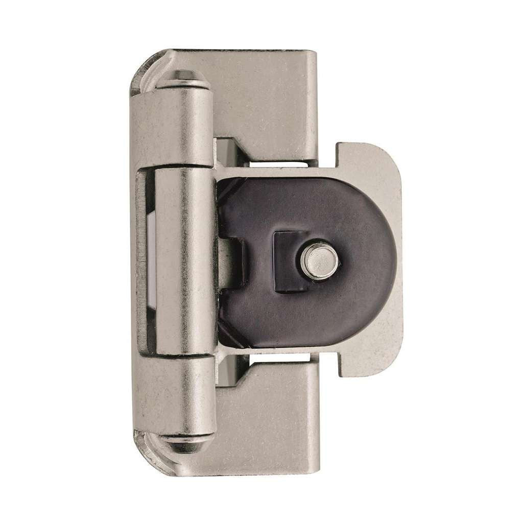 AMEROCK Double Demountable 1/2" Overlay Cabinet Hinge (pair) in Satin Nickel BPR8704G10