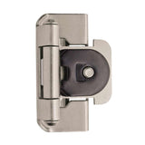 AMEROCK Double Demountable 1/2" Overlay Cabinet Hinge (pair) in Satin Nickel BPR8704G10