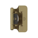 AMEROCK Double Demountable 1/4" Overlay Cabinet Hinge (pair) in Golden Champagne BPR8701BBZ