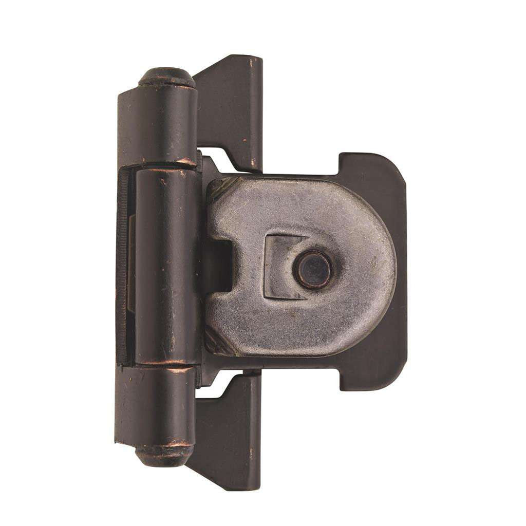 AMEROCK Double Demountable 1/4" Overlay Cabinet Hinge (pair) in Oil Rubbed Bronze BPR8701ORB
