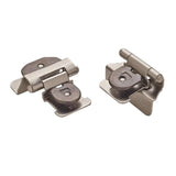 AMEROCK Double Demountable 1/4" Overlay Cabinet Hinge (pair) in Satin Nickel BPR8701G10 Pair