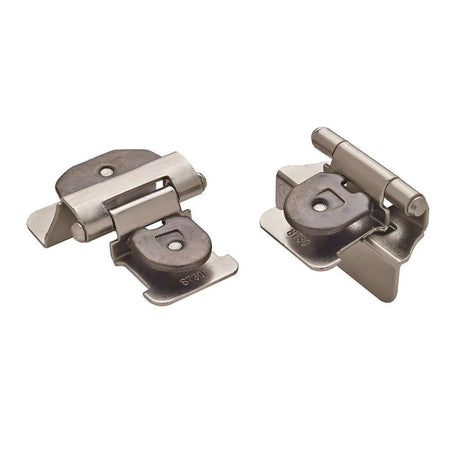 AMEROCK Double Demountable 1/4" Overlay Cabinet Hinge (pair) in Satin Nickel BPR8701G10 Pair