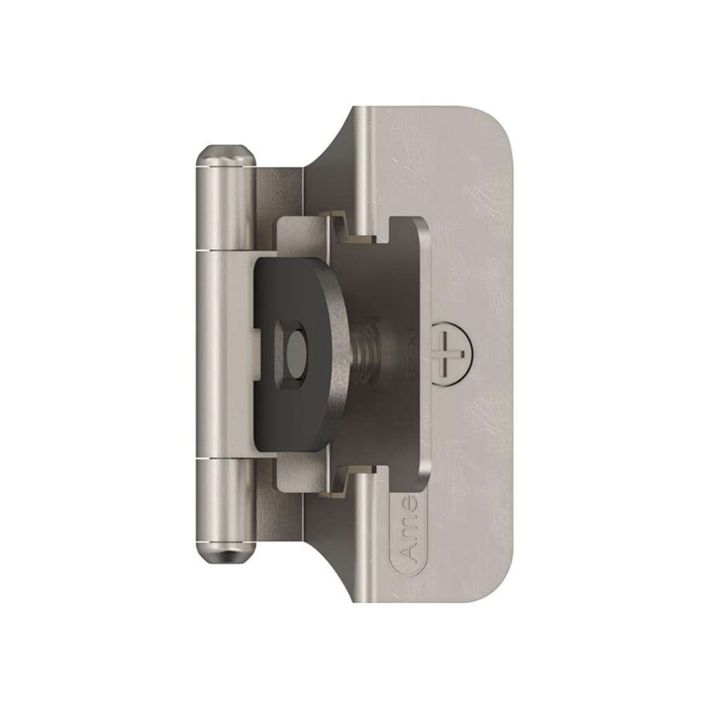 AMEROCK Double Demountable 1/4" Overlay Cabinet Hinge (pair) in Satin Nickel BPR8701G10