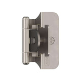 AMEROCK Double Demountable 1/4" Overlay Cabinet Hinge (pair) in Satin Nickel BPR8701G10